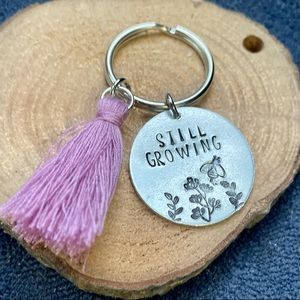 Hand stamped keychain